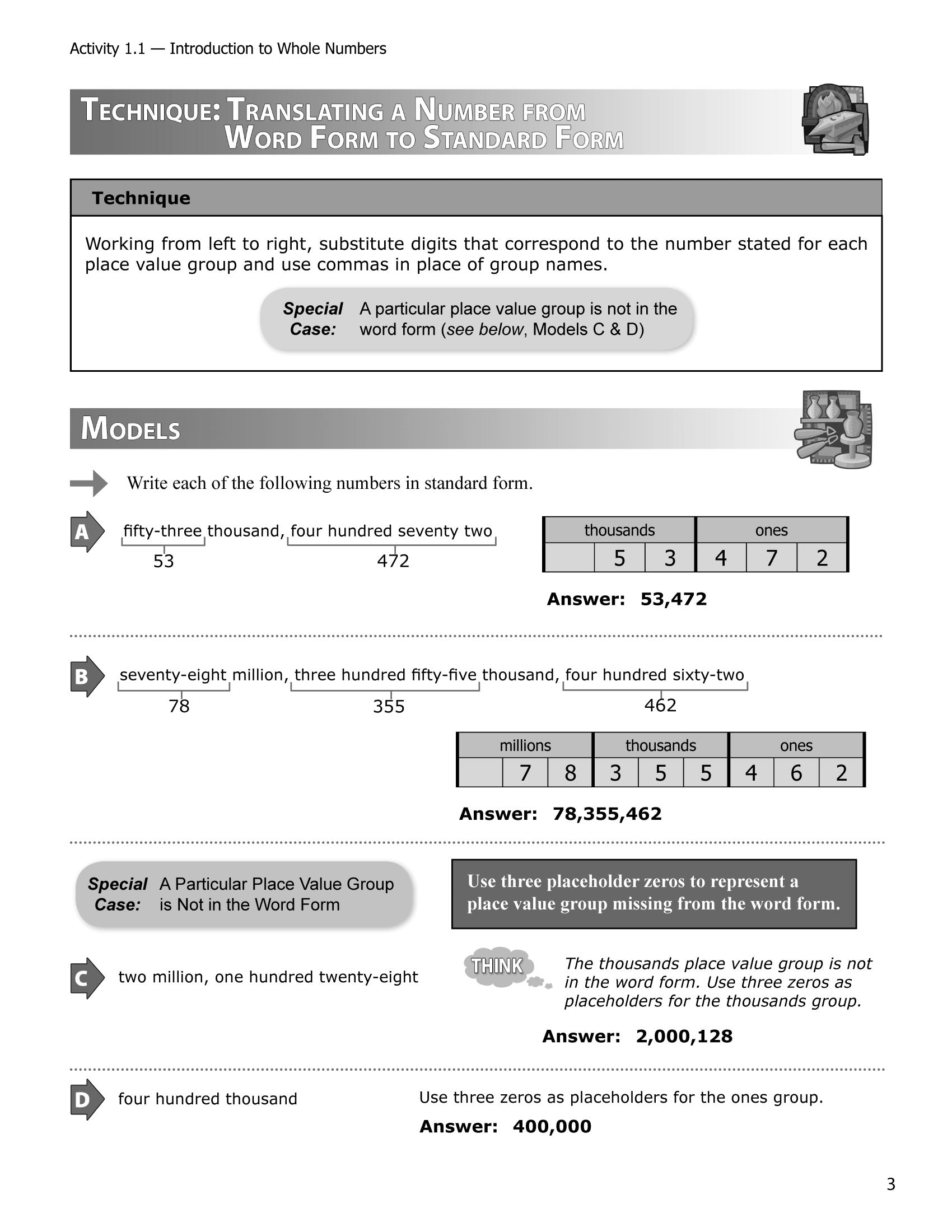 Foundations of Mathematics: Activity Book